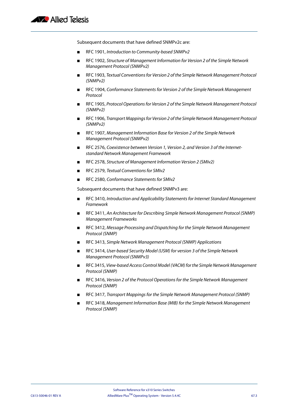 Allied Telesis AlliedWare Plus Operating System Version 5.4.4C (x310-26FT,x310-26FP,x310-50FT,x310-50FP) User Manual | Page 1761 / 2220