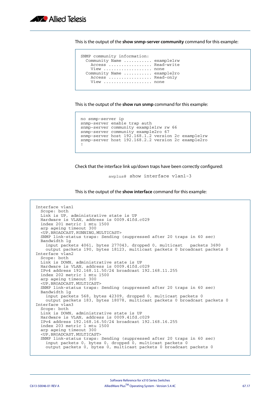 Allied Telesis AlliedWare Plus Operating System Version 5.4.4C (x310-26FT,x310-26FP,x310-50FT,x310-50FP) User Manual | Page 1775 / 2220