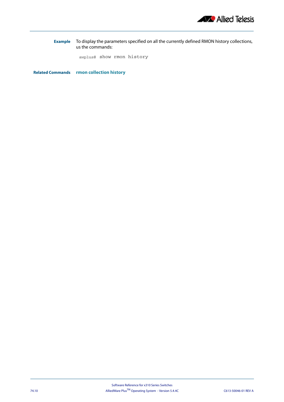 Allied Telesis AlliedWare Plus Operating System Version 5.4.4C (x310-26FT,x310-26FP,x310-50FT,x310-50FP) User Manual | Page 1998 / 2220