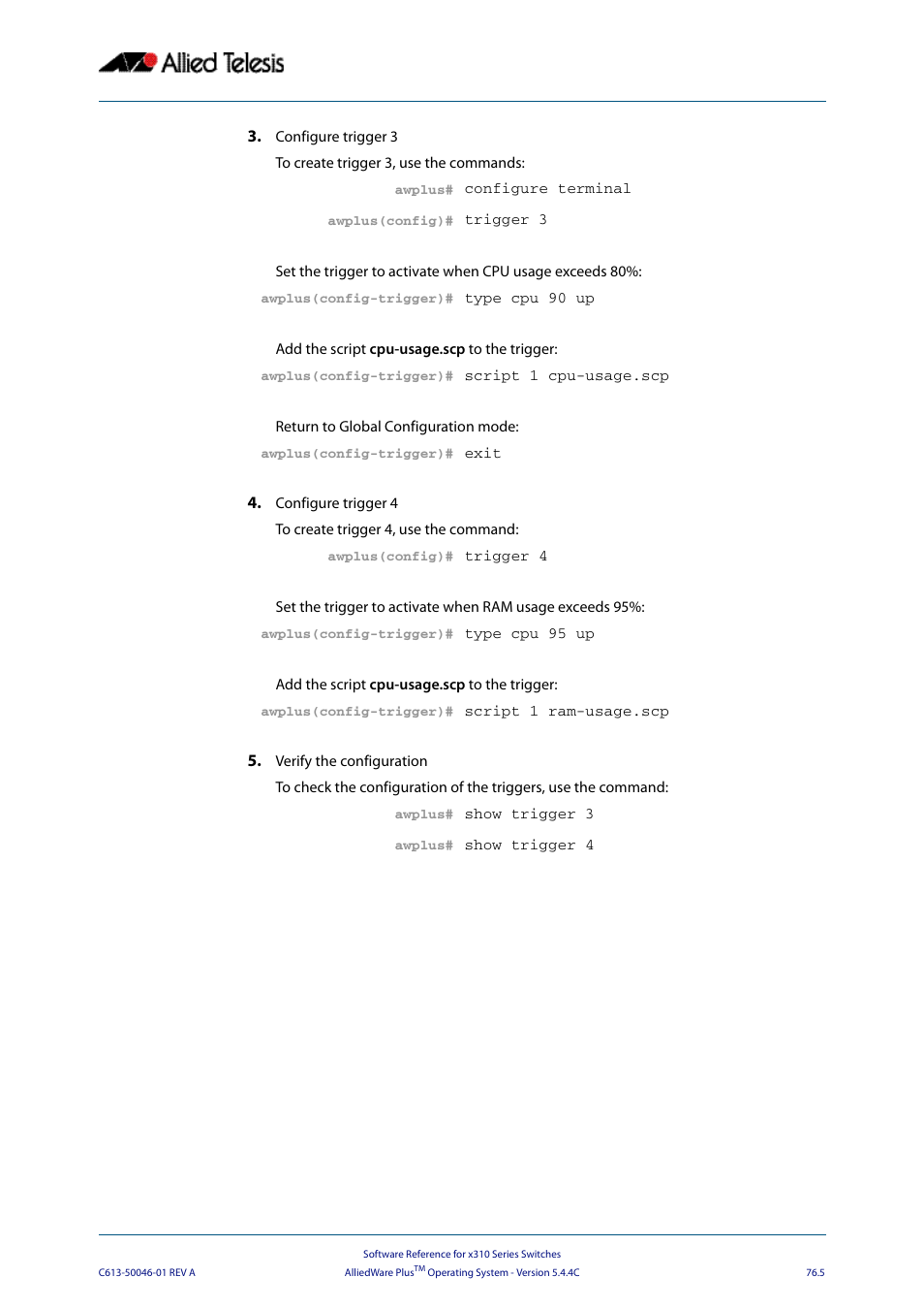 Allied Telesis AlliedWare Plus Operating System Version 5.4.4C (x310-26FT,x310-26FP,x310-50FT,x310-50FP) User Manual | Page 2011 / 2220