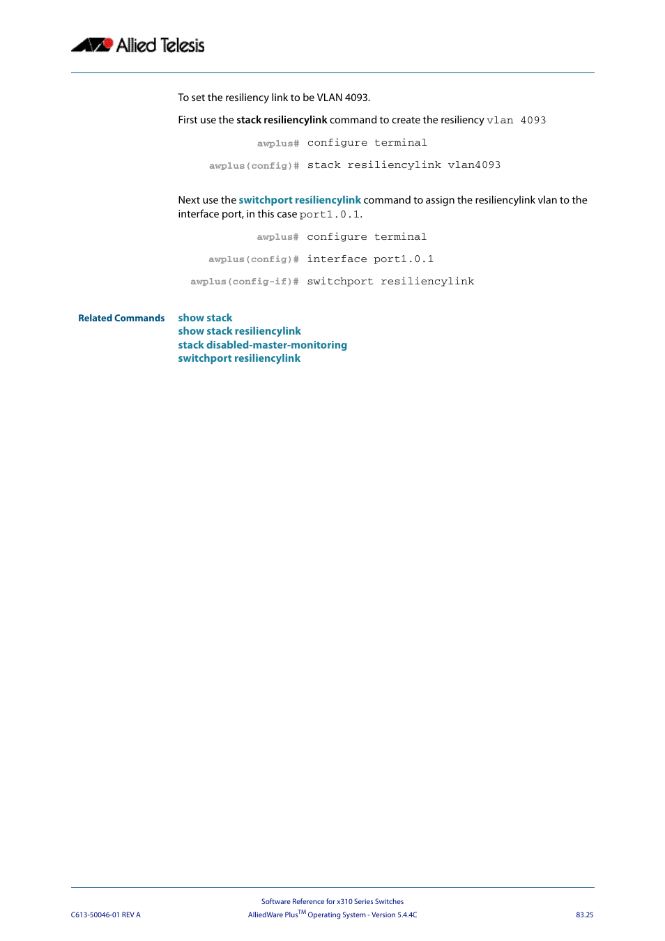 Allied Telesis AlliedWare Plus Operating System Version 5.4.4C (x310-26FT,x310-26FP,x310-50FT,x310-50FP) User Manual | Page 2165 / 2220