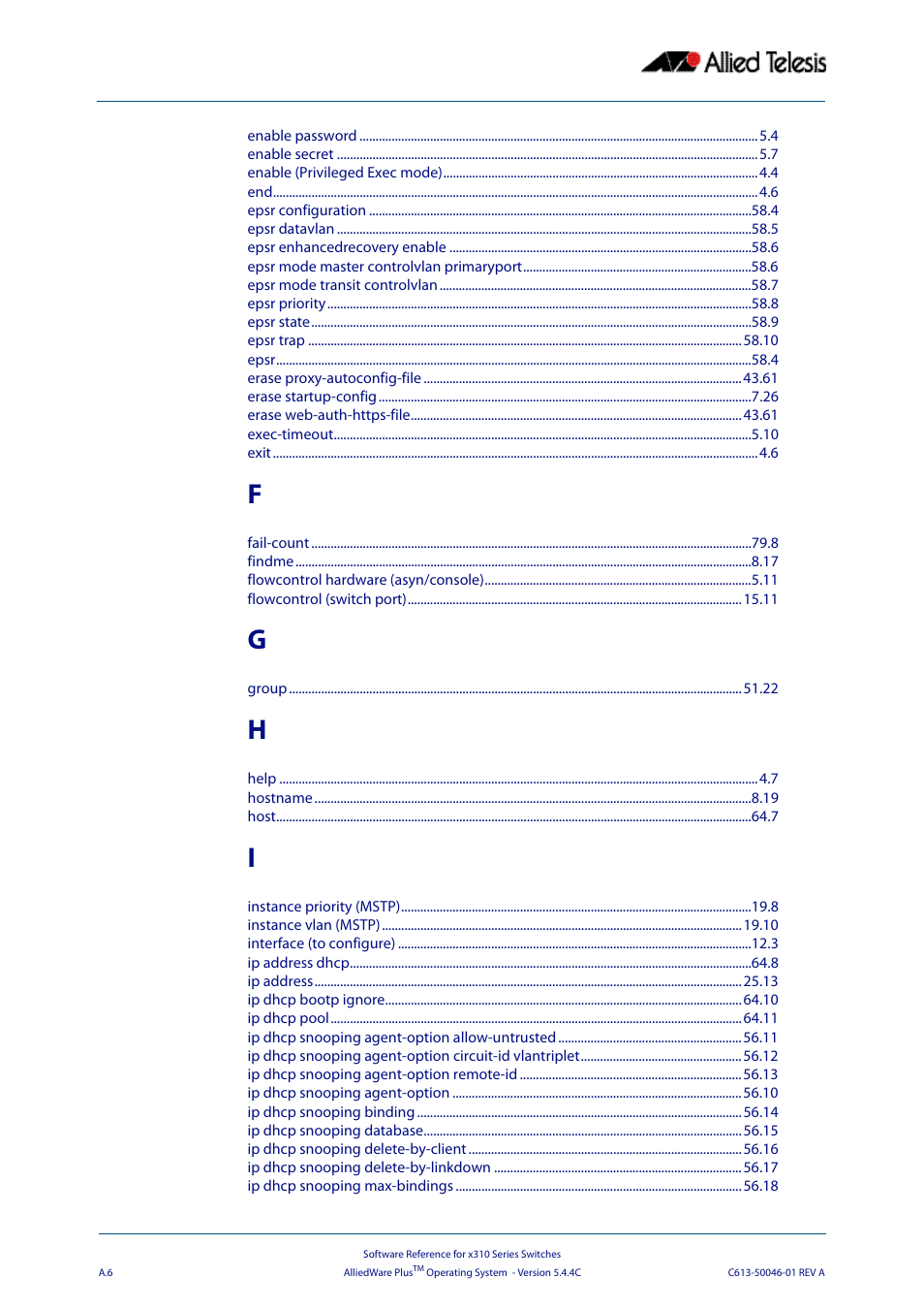 Allied Telesis AlliedWare Plus Operating System Version 5.4.4C (x310-26FT,x310-26FP,x310-50FT,x310-50FP) User Manual | Page 2176 / 2220