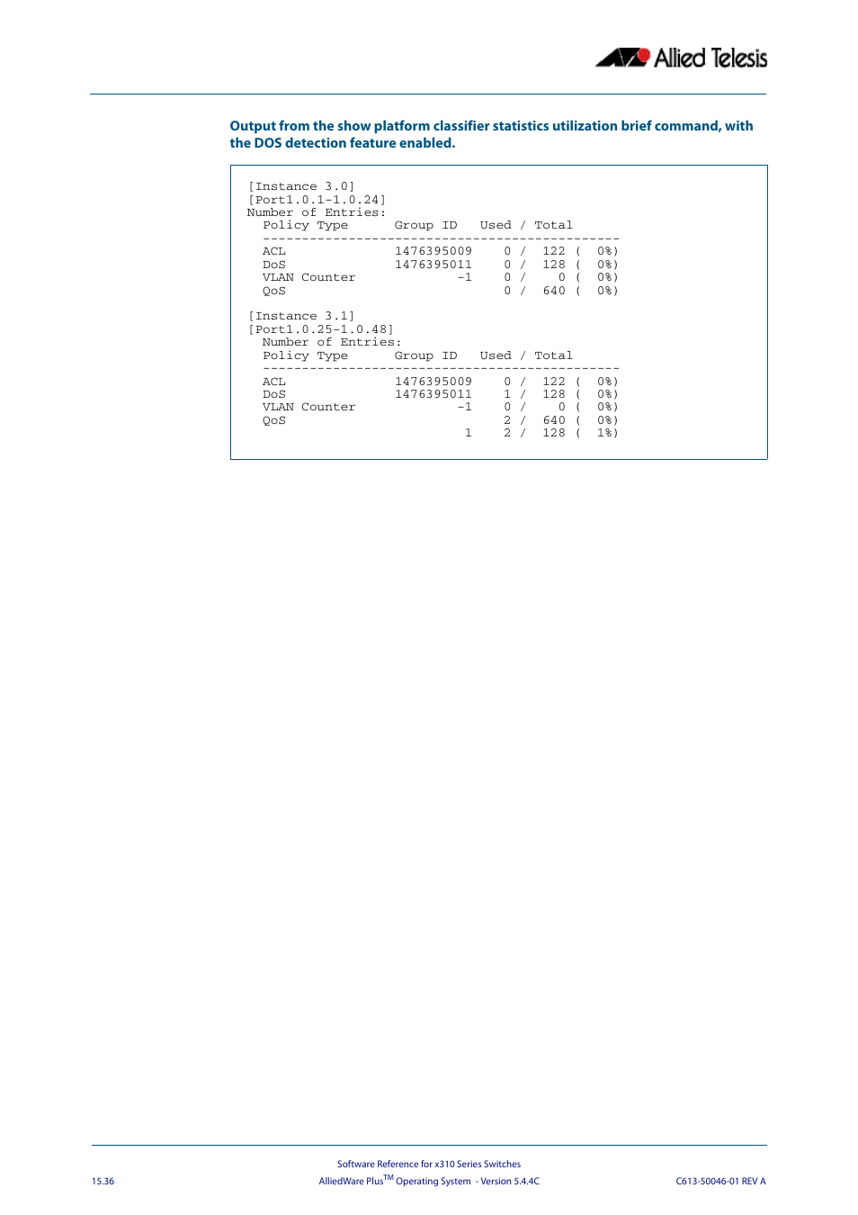 Allied Telesis AlliedWare Plus Operating System Version 5.4.4C (x310-26FT,x310-26FP,x310-50FT,x310-50FP) User Manual | Page 398 / 2220