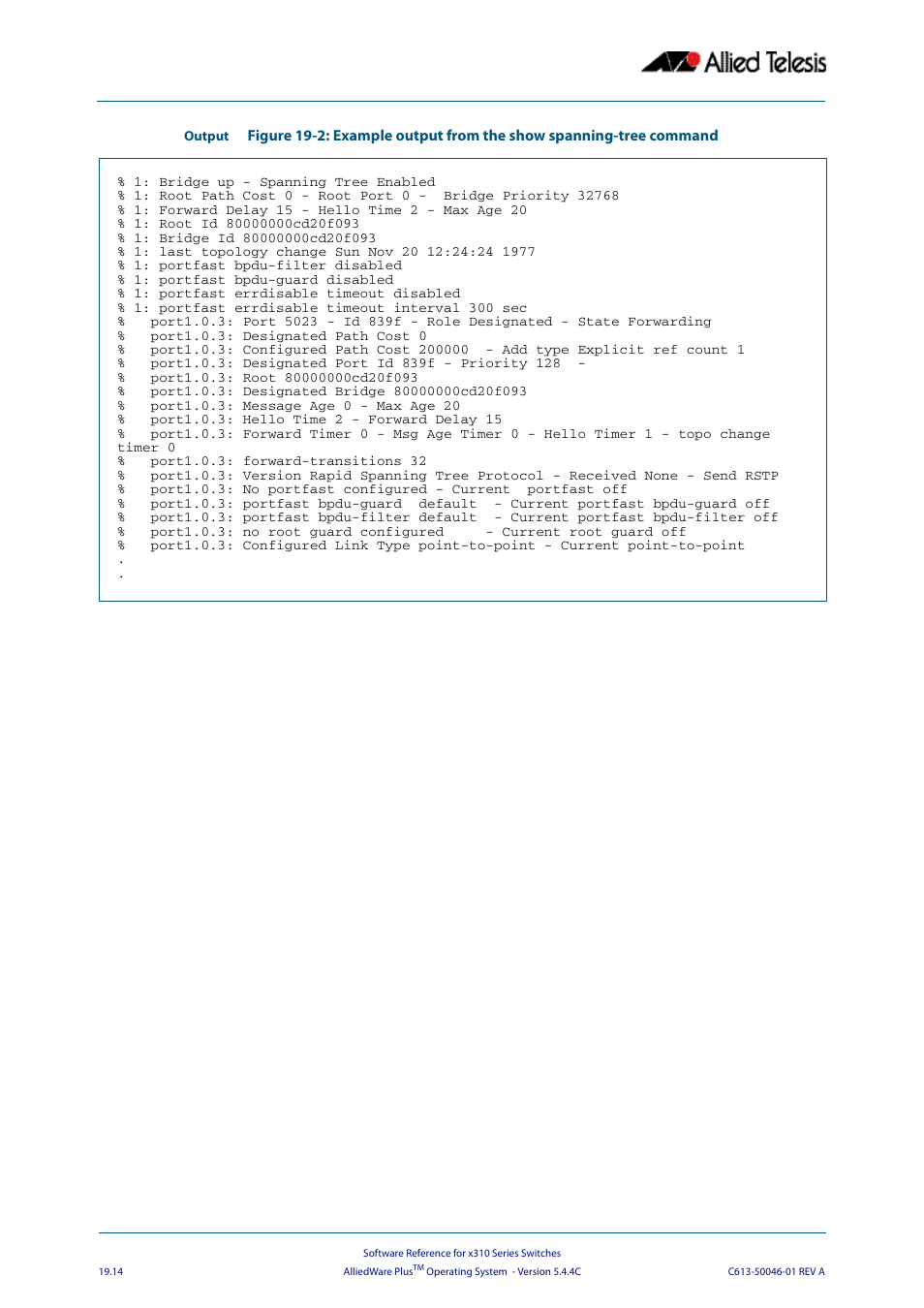 Allied Telesis AlliedWare Plus Operating System Version 5.4.4C (x310-26FT,x310-26FP,x310-50FT,x310-50FP) User Manual | Page 504 / 2220