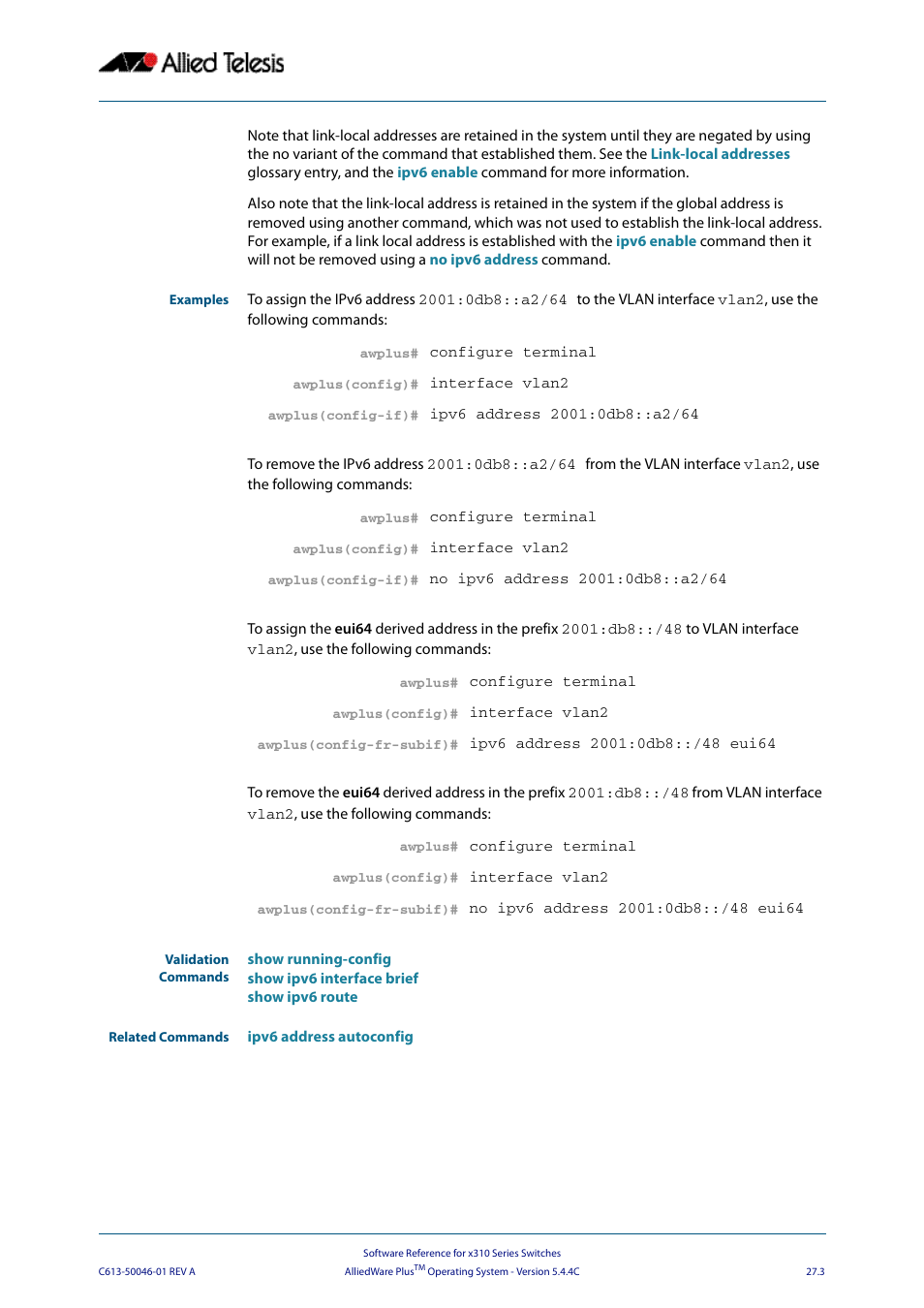 Allied Telesis AlliedWare Plus Operating System Version 5.4.4C (x310-26FT,x310-26FP,x310-50FT,x310-50FP) User Manual | Page 681 / 2220