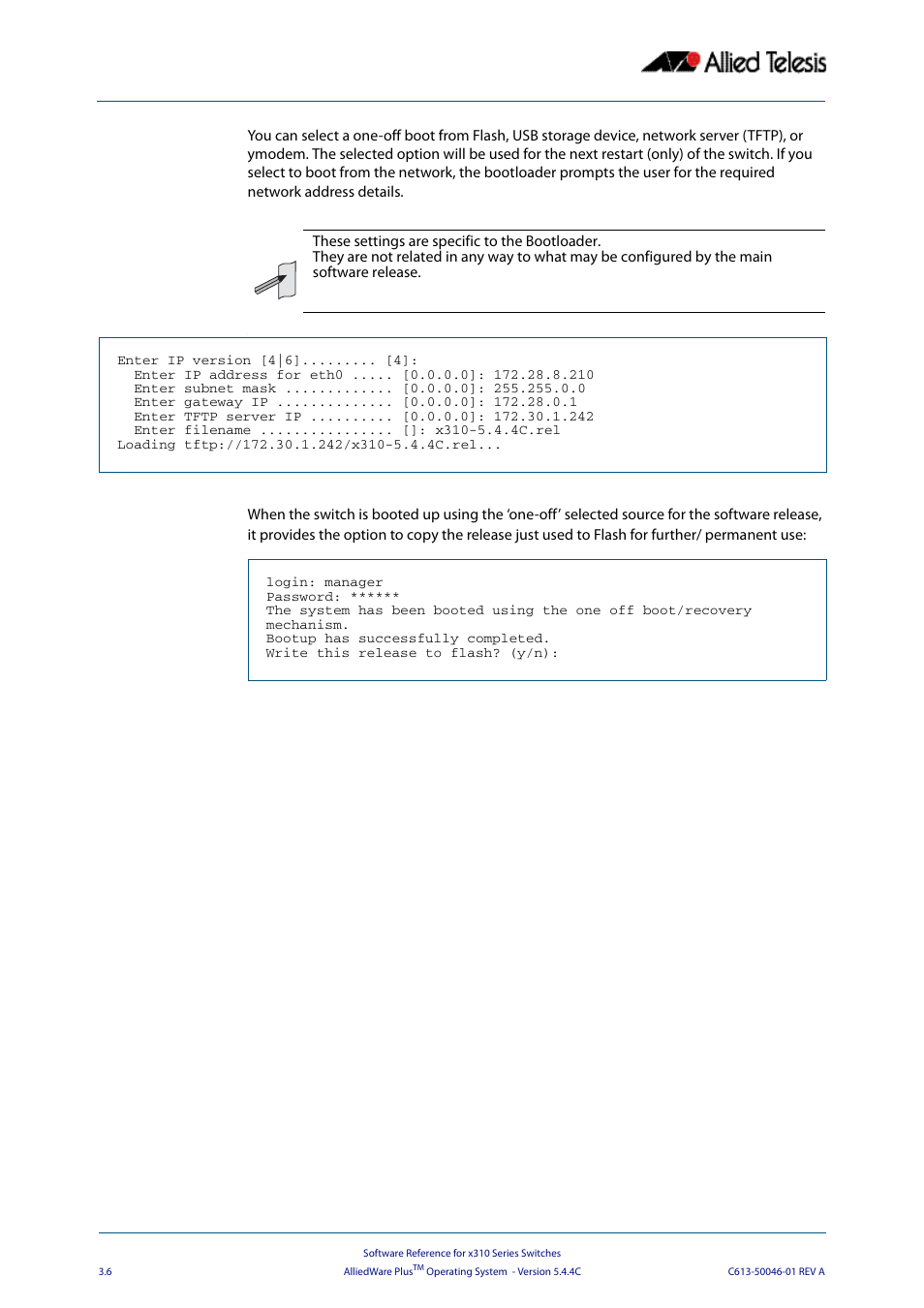 Allied Telesis AlliedWare Plus Operating System Version 5.4.4C (x310-26FT,x310-26FP,x310-50FT,x310-50FP) User Manual | Page 70 / 2220