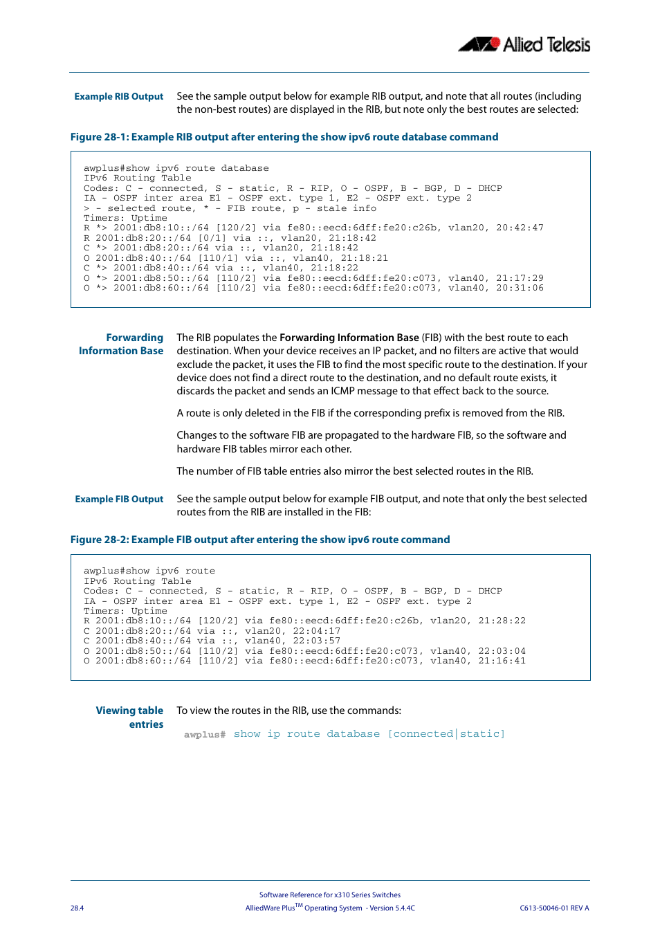 Allied Telesis AlliedWare Plus Operating System Version 5.4.4C (x310-26FT,x310-26FP,x310-50FT,x310-50FP) User Manual | Page 708 / 2220