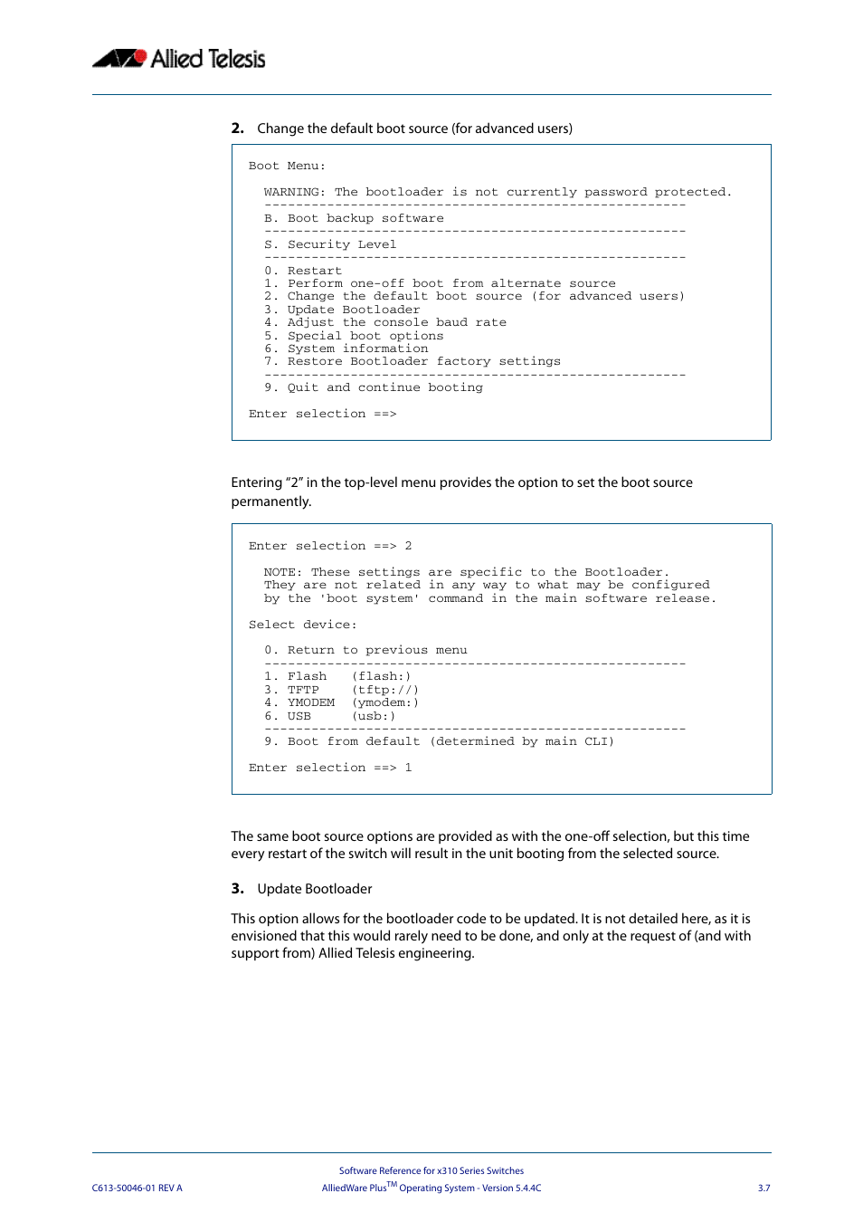 Allied Telesis AlliedWare Plus Operating System Version 5.4.4C (x310-26FT,x310-26FP,x310-50FT,x310-50FP) User Manual | Page 71 / 2220