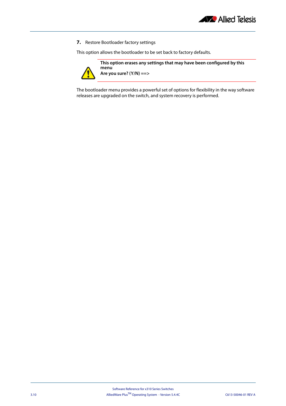 Allied Telesis AlliedWare Plus Operating System Version 5.4.4C (x310-26FT,x310-26FP,x310-50FT,x310-50FP) User Manual | Page 74 / 2220