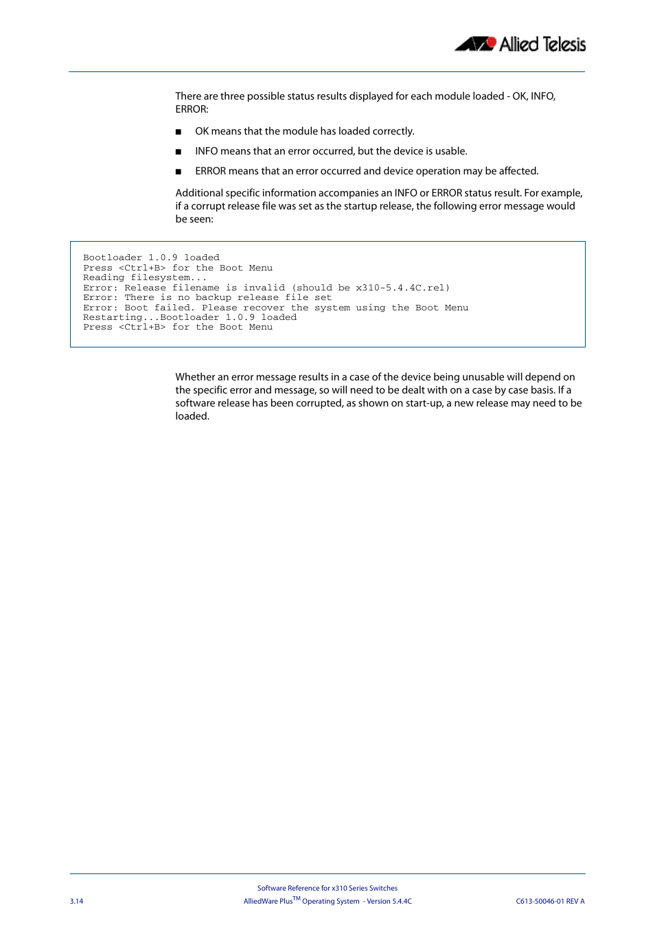 Allied Telesis AlliedWare Plus Operating System Version 5.4.4C (x310-26FT,x310-26FP,x310-50FT,x310-50FP) User Manual | Page 78 / 2220