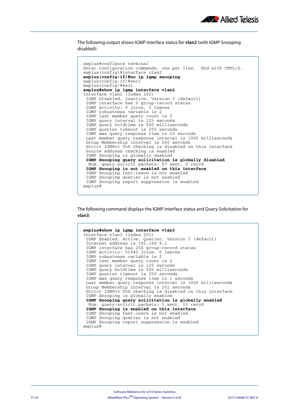 Allied Telesis AlliedWare Plus Operating System Version 5.4.4C (x310-26FT,x310-26FP,x310-50FT,x310-50FP) User Manual | Page 780 / 2220