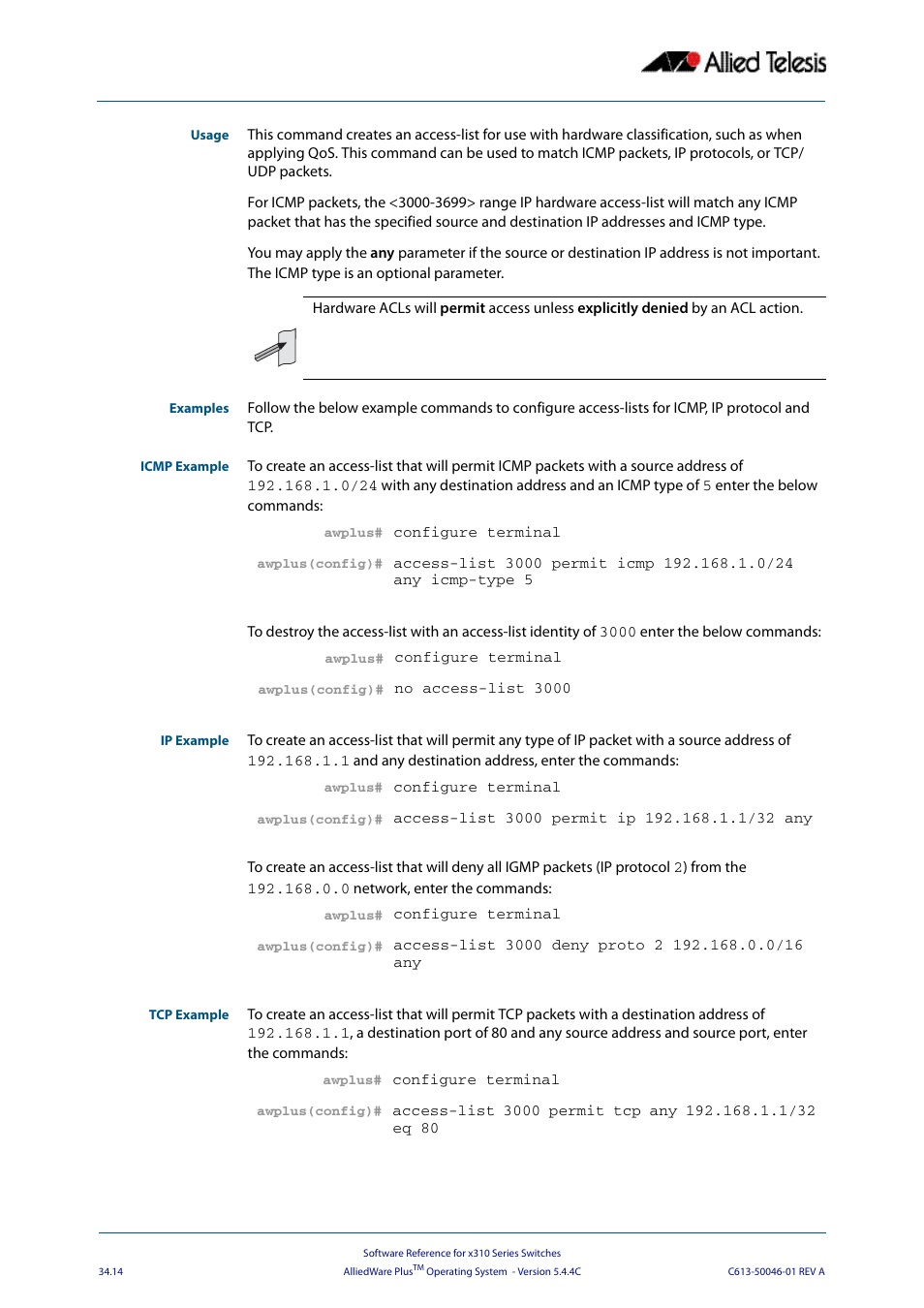 Allied Telesis AlliedWare Plus Operating System Version 5.4.4C (x310-26FT,x310-26FP,x310-50FT,x310-50FP) User Manual | Page 860 / 2220