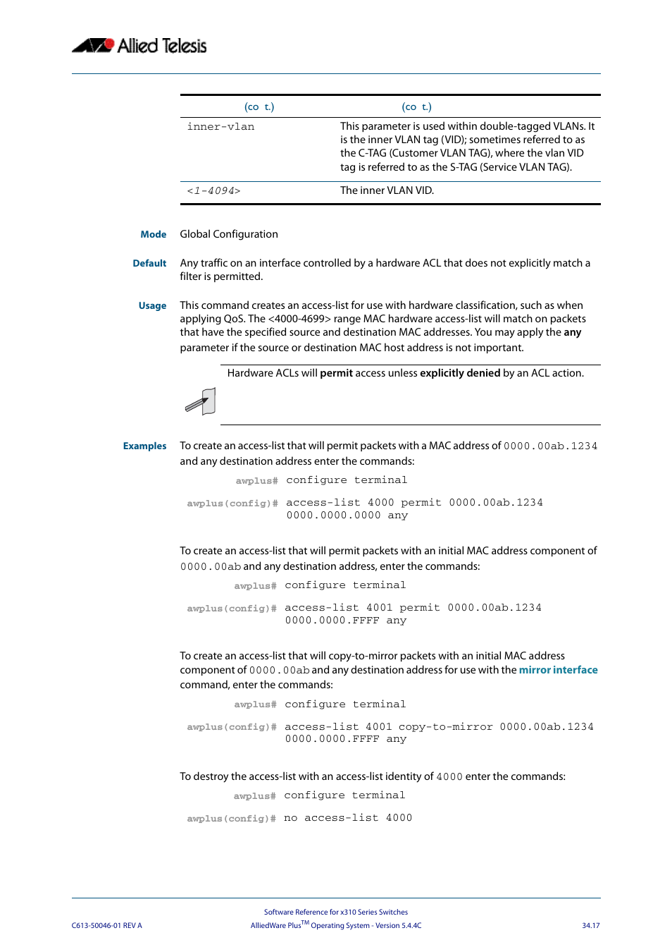 Allied Telesis AlliedWare Plus Operating System Version 5.4.4C (x310-26FT,x310-26FP,x310-50FT,x310-50FP) User Manual | Page 863 / 2220