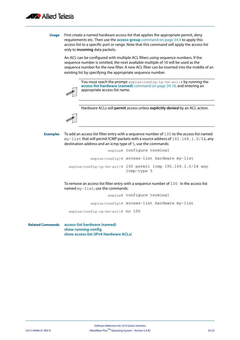 Allied Telesis AlliedWare Plus Operating System Version 5.4.4C (x310-26FT,x310-26FP,x310-50FT,x310-50FP) User Manual | Page 869 / 2220