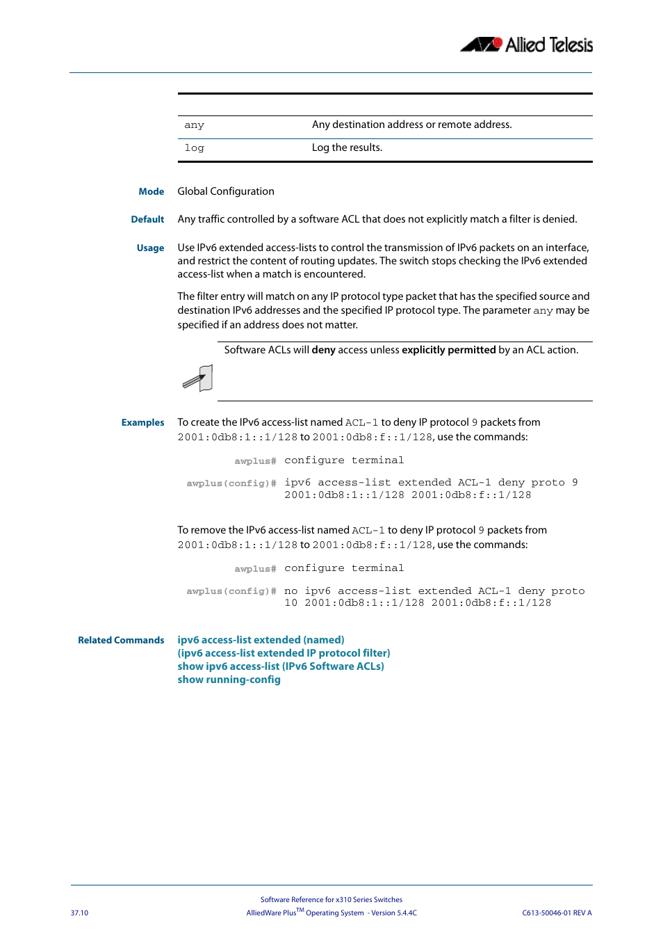 Allied Telesis AlliedWare Plus Operating System Version 5.4.4C (x310-26FT,x310-26FP,x310-50FT,x310-50FP) User Manual | Page 962 / 2220