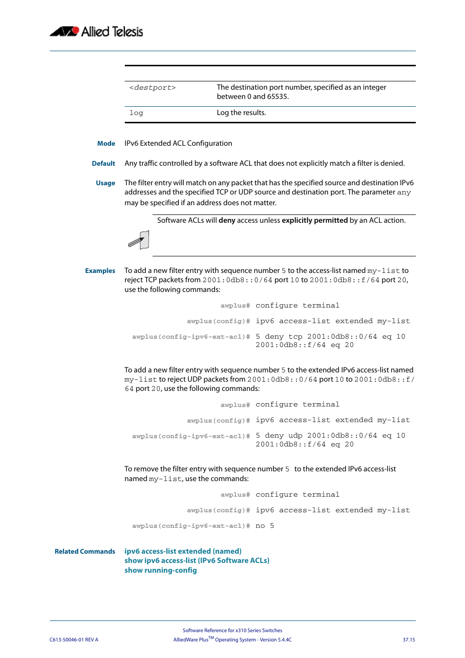 Allied Telesis AlliedWare Plus Operating System Version 5.4.4C (x310-26FT,x310-26FP,x310-50FT,x310-50FP) User Manual | Page 967 / 2220