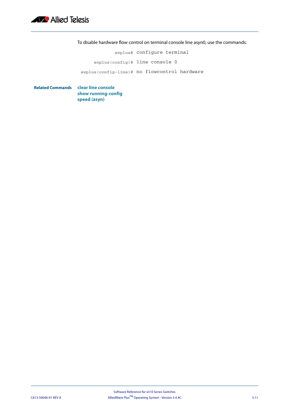 Allied Telesis AlliedWare Plus Operating System Version 5.4.4C (x310-26FT,x310-26FP,x310-50FT,x310-50FP) User Manual | Page 97 / 2220