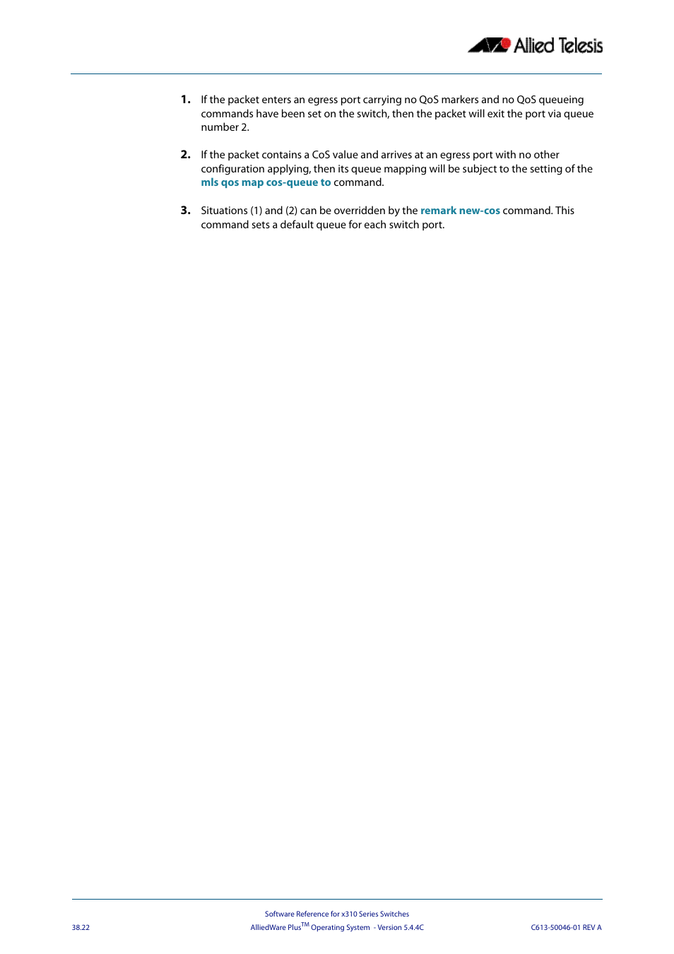 Allied Telesis AlliedWare Plus Operating System Version 5.4.4C (x310-26FT,x310-26FP,x310-50FT,x310-50FP) User Manual | Page 994 / 2220