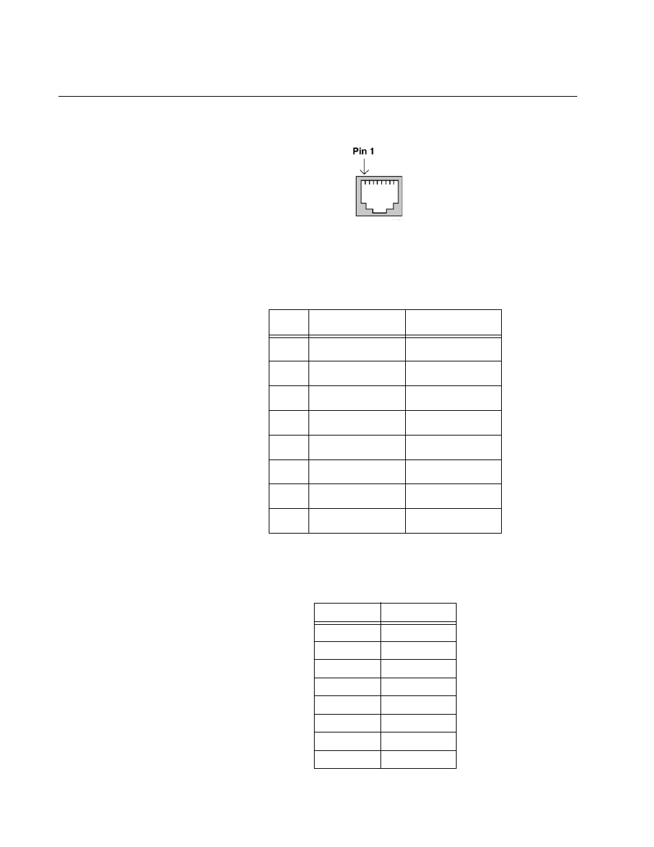 Rj-45 twisted pair port pinouts, Rj-45 socket pin layout (front view), Pin signals for 10 and 100 mbps | Pin signals for 1000 mbps | Allied Telesis 8100S Series User Manual | Page 112 / 116