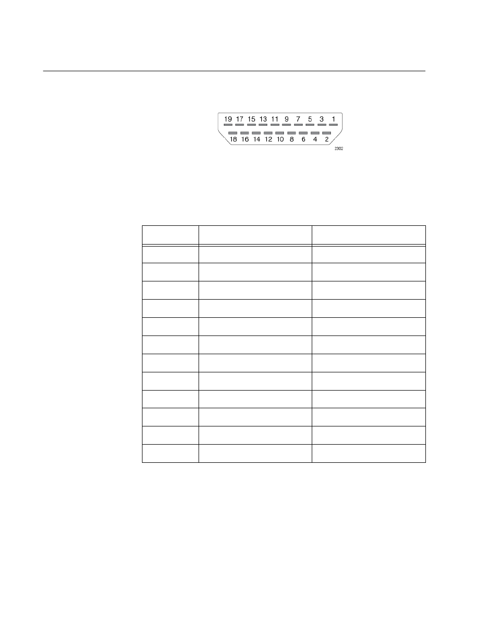 Stacking port pinouts, Stacking port pin layout (front view), Stacking port pin signals | Allied Telesis 8100S Series User Manual | Page 116 / 116
