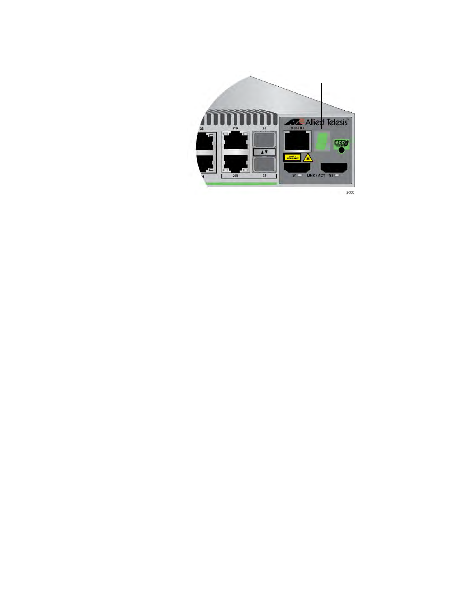 Stack id led | Allied Telesis 8100S Series User Manual | Page 52 / 116