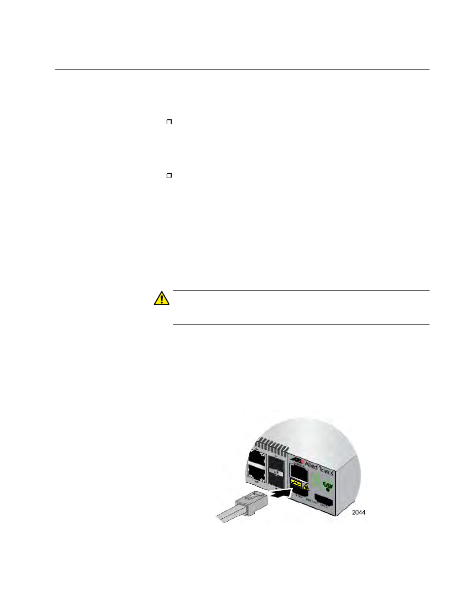 Setting the stack id number, Starting a local management session | Allied Telesis 8100S Series User Manual | Page 95 / 116