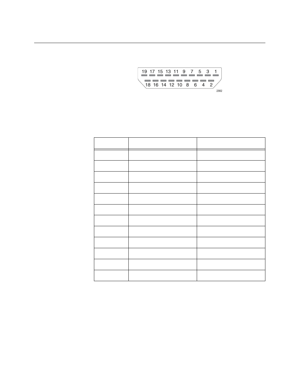 Stacking port pinouts, Stacking port pin layout (front view), Stacking port pin signals | Allied Telesis 8100S Series User Manual | Page 139 / 140