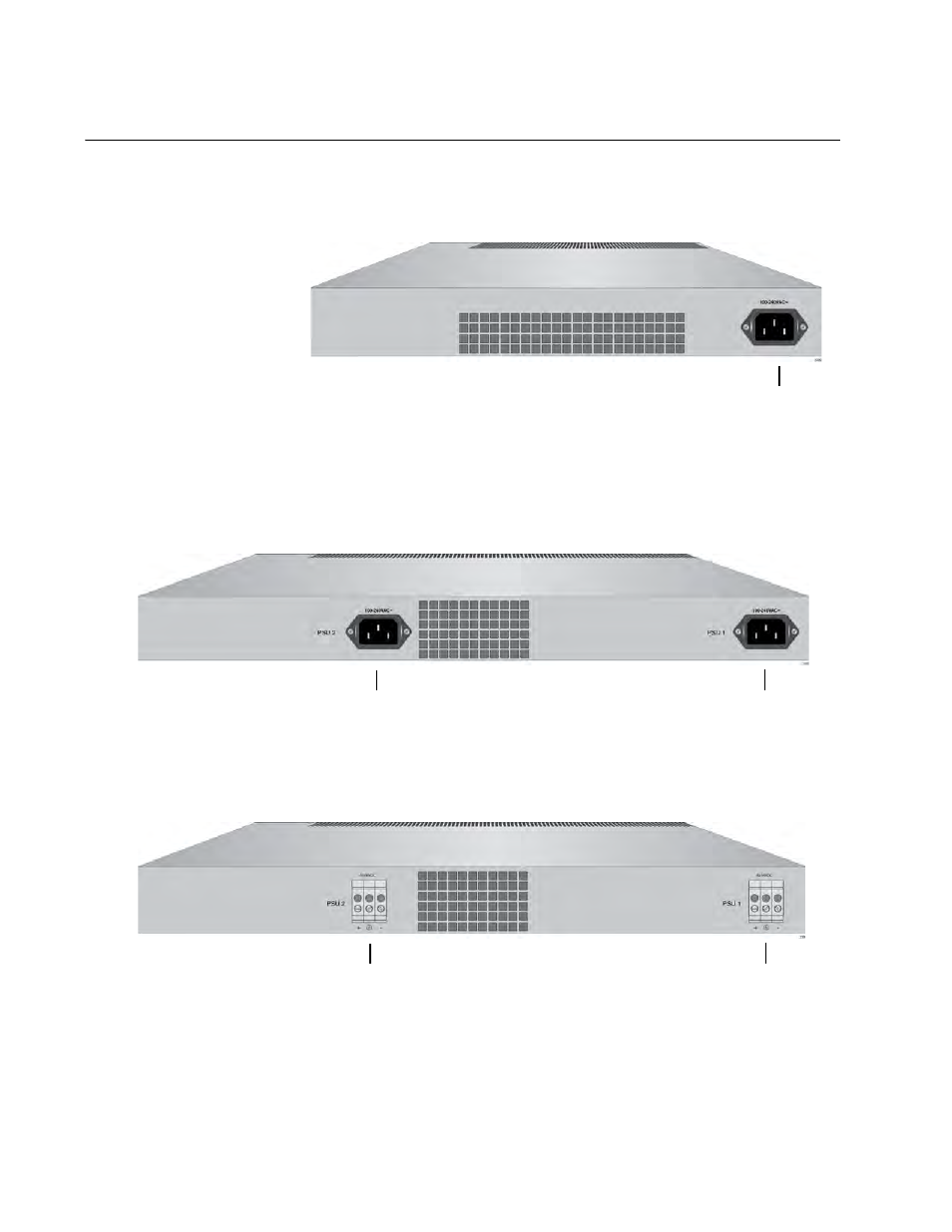 Back panel components | Allied Telesis 8100S Series User Manual | Page 26 / 140