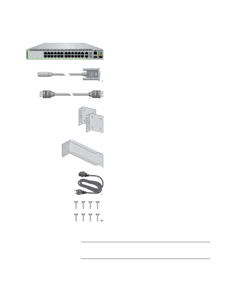 At-8100s/24c switch, Components of the at-8100s/24c switch | Allied Telesis 8100S Series User Manual | Page 70 / 140