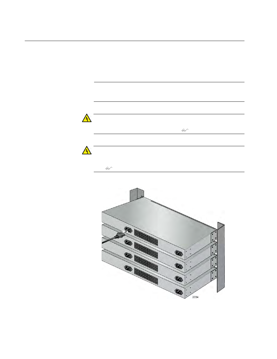 Powering on a switch, Connecting the ac power cord | Allied Telesis 8100S Series User Manual | Page 80 / 140