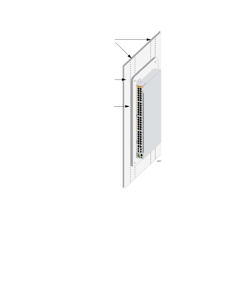 Figure 33: switch on a plywood base | Allied Telesis x310 Series User Manual | Page 76 / 116