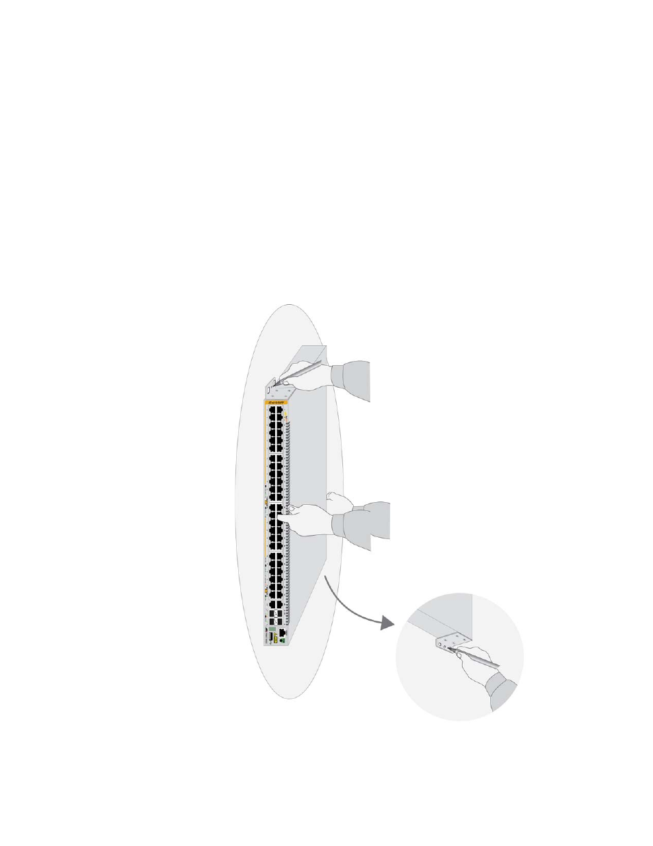 Installing the switch on a concrete wall | Allied Telesis x310 Series User Manual | Page 82 / 116