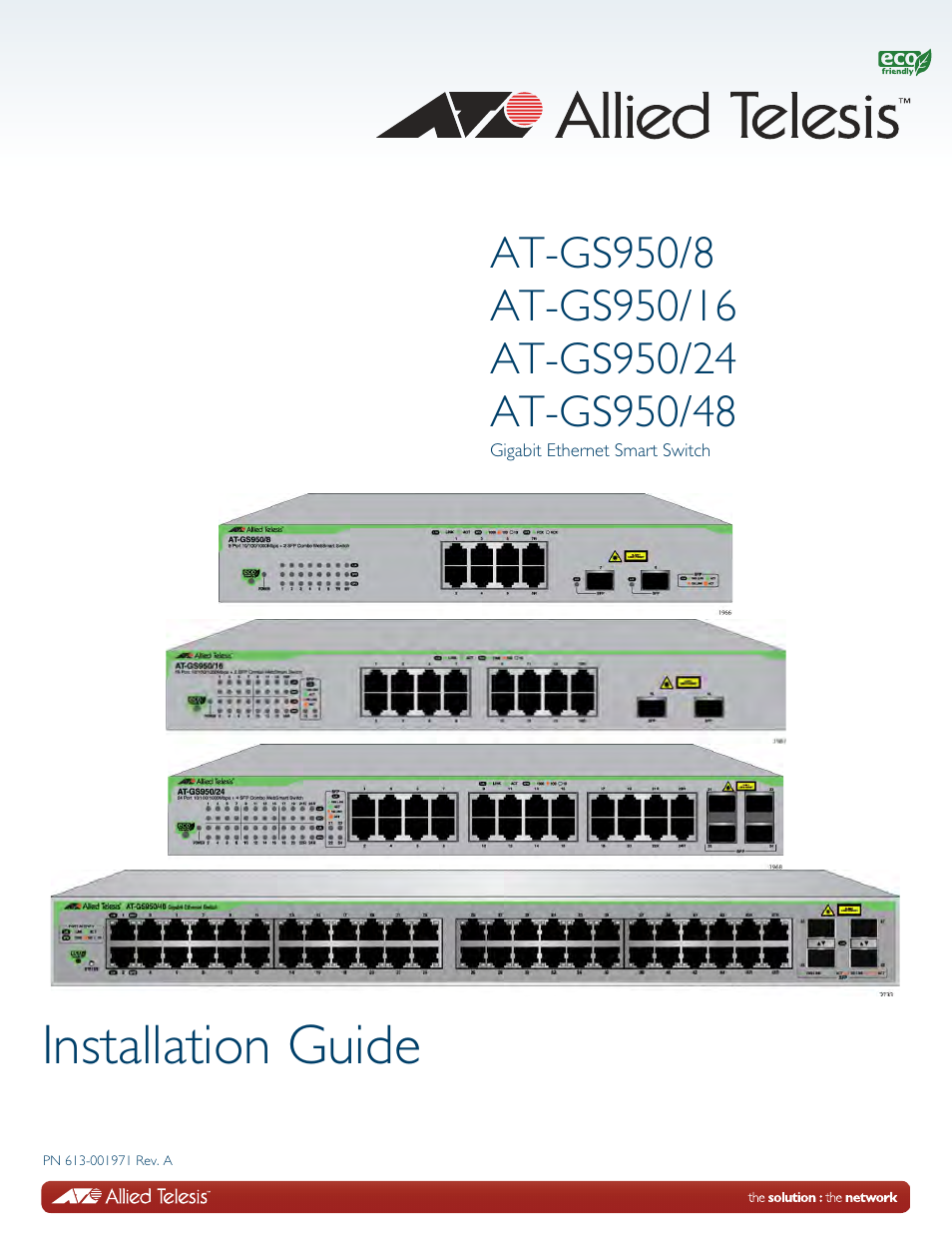 Allied Telesis AT-GS950/48 User Manual | 52 pages