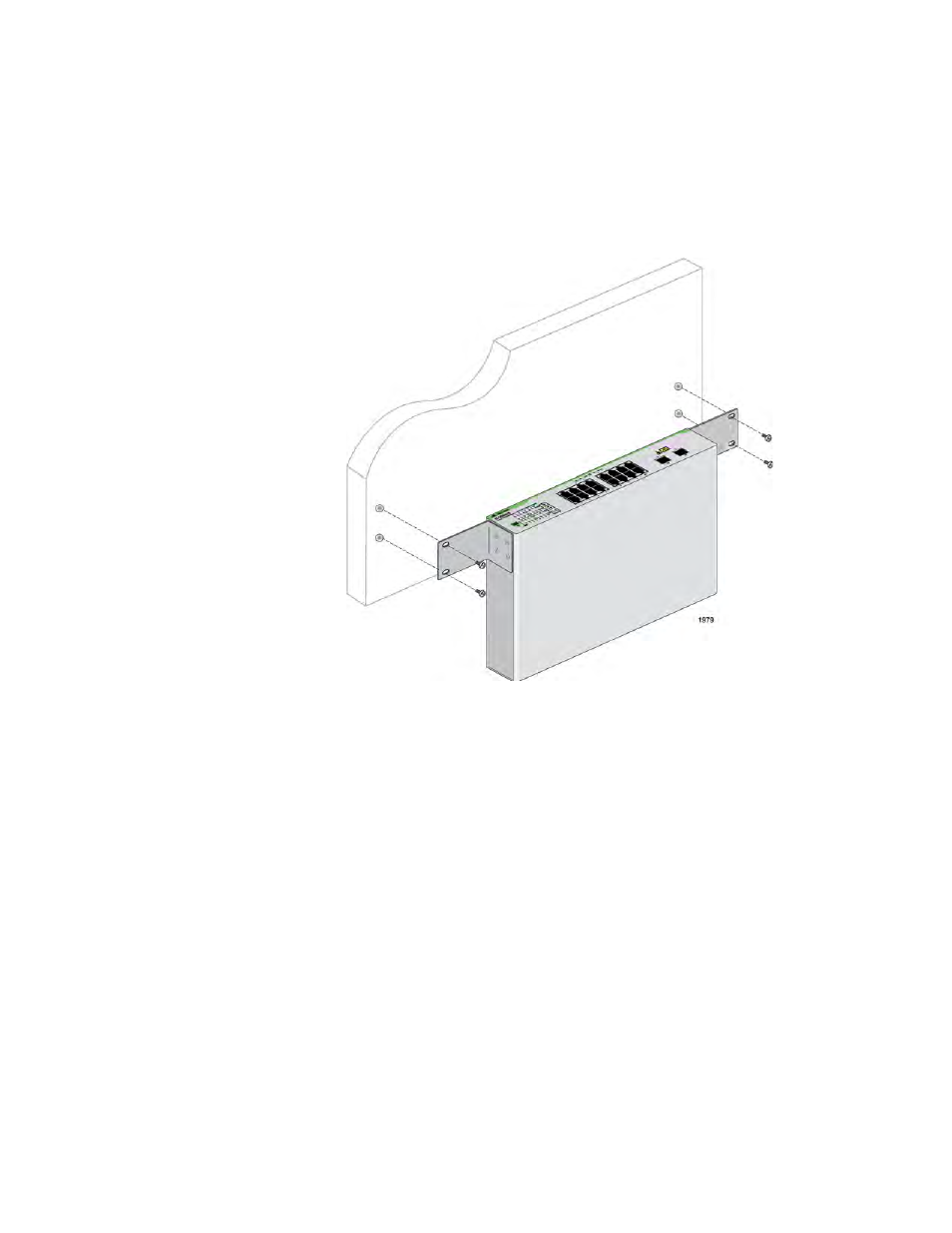 Securing the switch to the wall | Allied Telesis AT-GS950/48 User Manual | Page 36 / 52