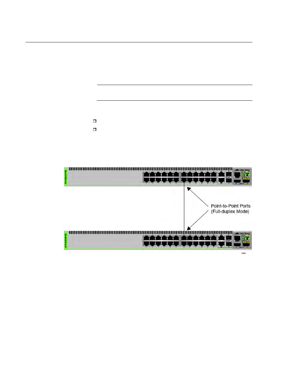 Point-to-point and edge ports, Point-to-point ports | Allied Telesis AT-8100 Series User Manual | Page 782 / 1962