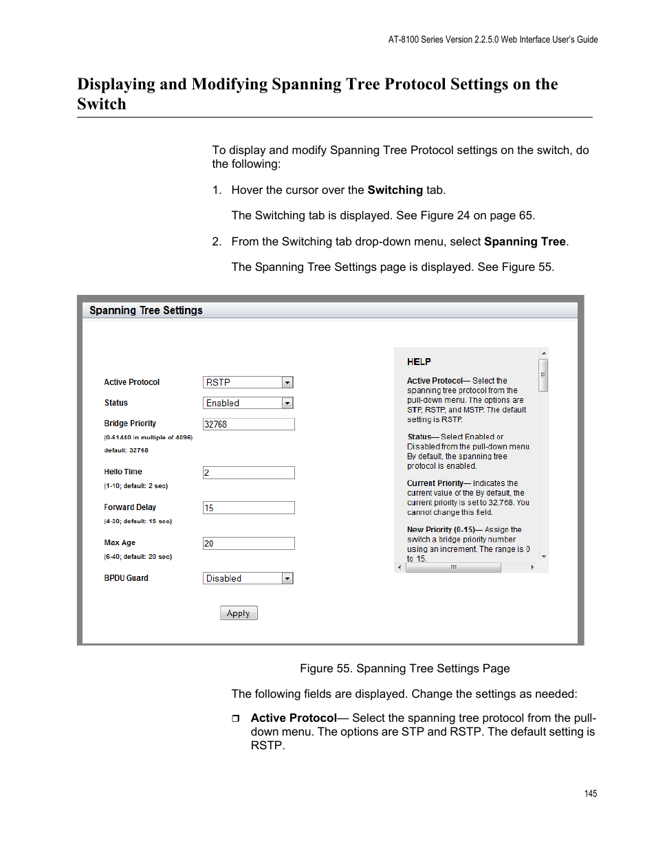 Allied Telesis AT-8100 Series User Manual | Page 145 / 330