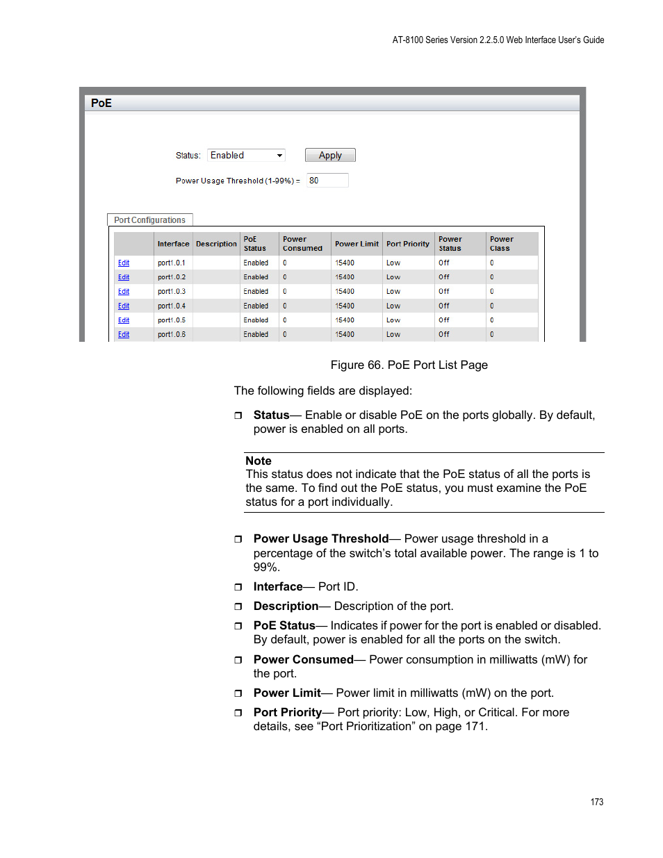 Allied Telesis AT-8100 Series User Manual | Page 173 / 330