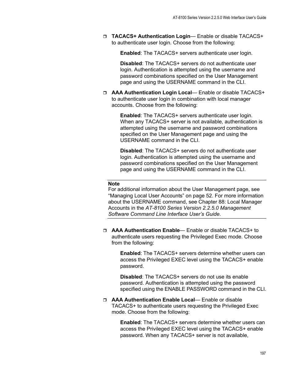 Allied Telesis AT-8100 Series User Manual | Page 197 / 330