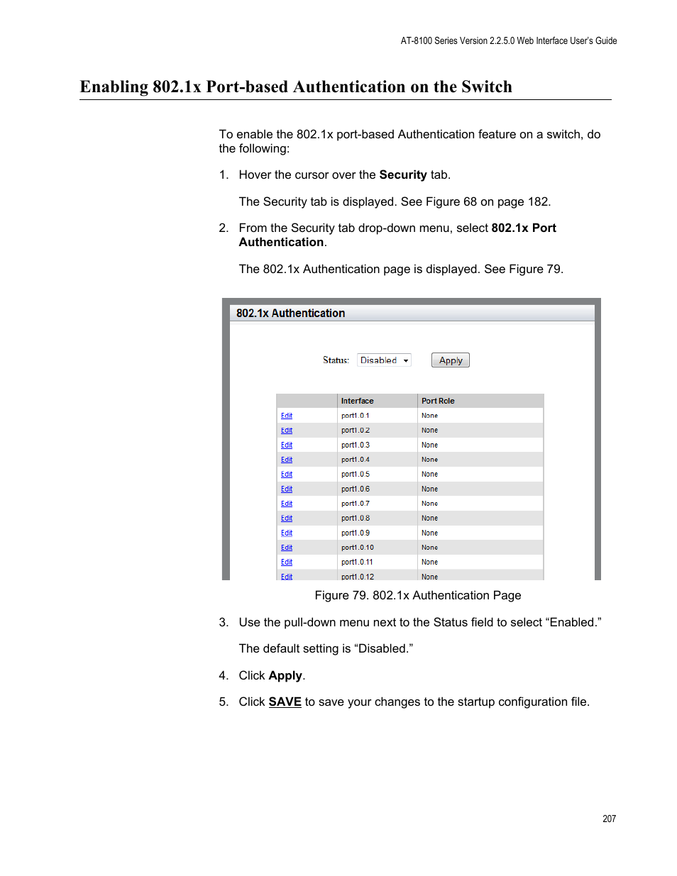 Allied Telesis AT-8100 Series User Manual | Page 207 / 330