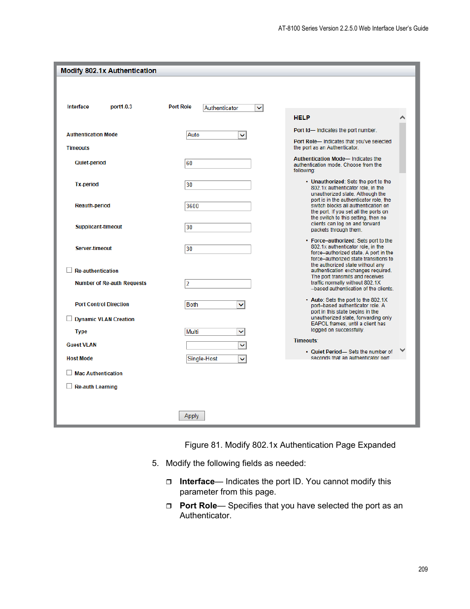 Allied Telesis AT-8100 Series User Manual | Page 209 / 330