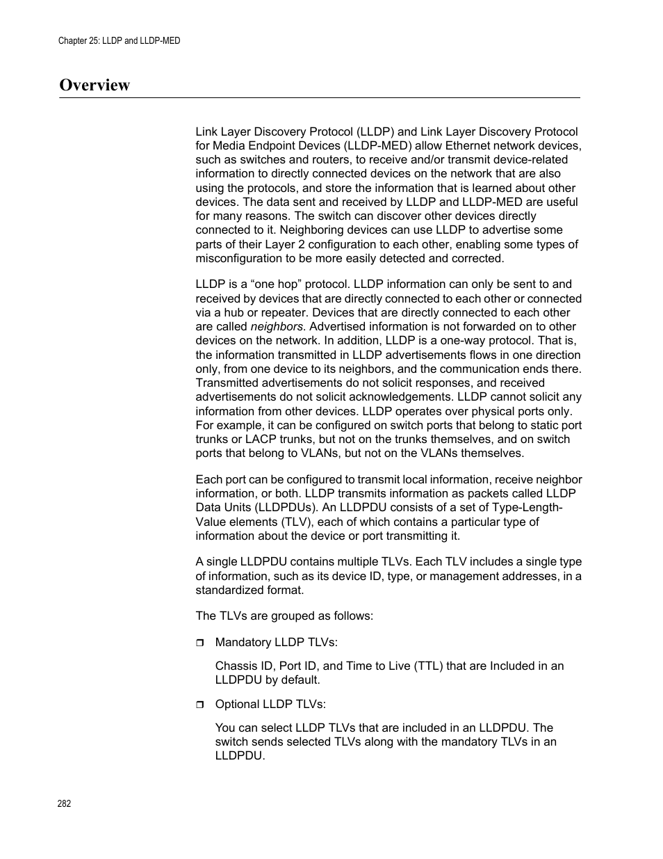 Overview | Allied Telesis AT-8100 Series User Manual | Page 282 / 330