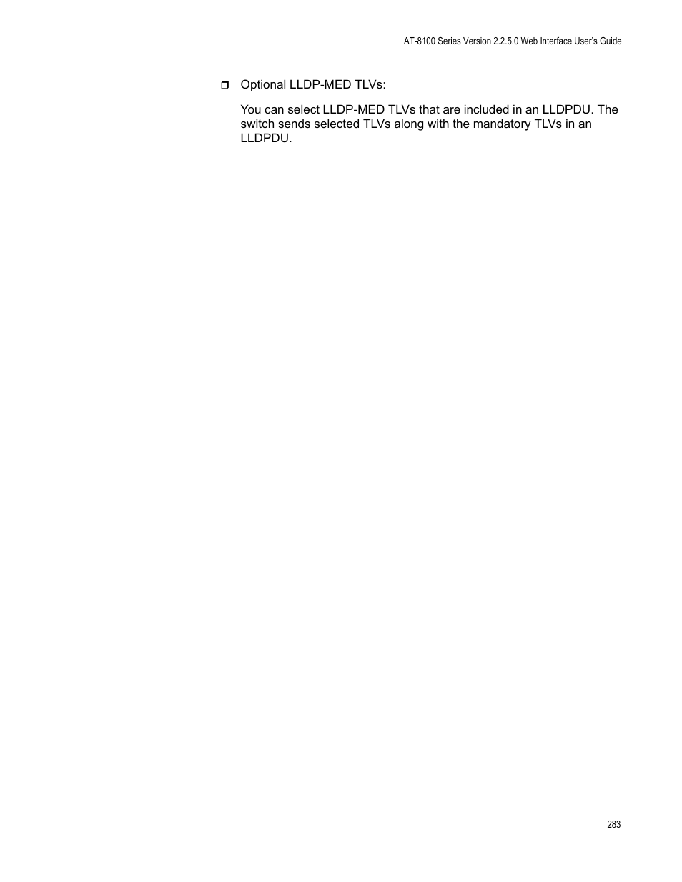 Allied Telesis AT-8100 Series User Manual | Page 283 / 330