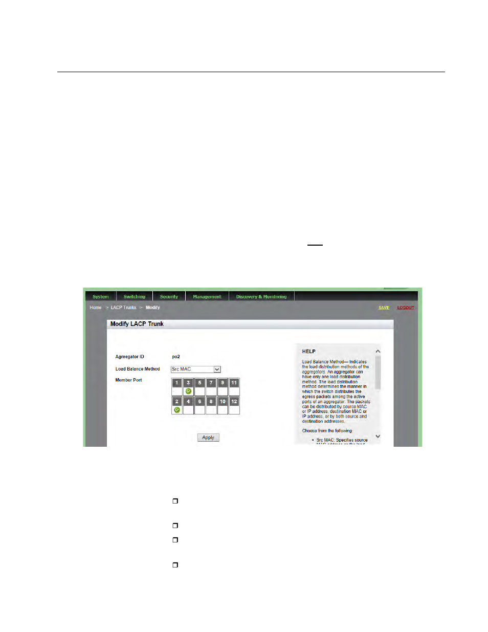 Modifying an lacp trunk | Allied Telesis AT-9000 Series User Manual | Page 109 / 258