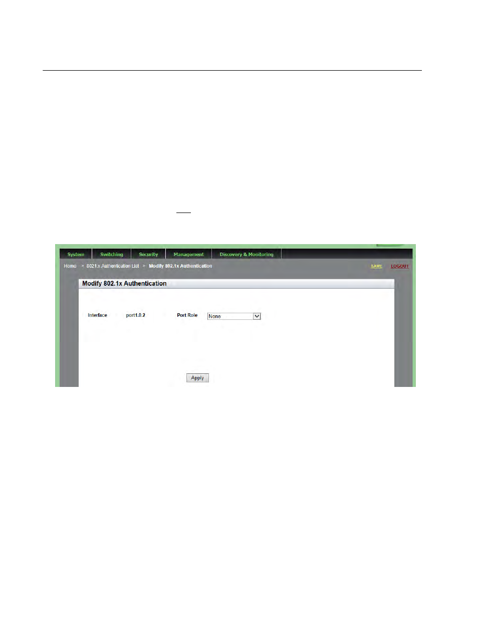 Configuring 802.1x port-based authentication | Allied Telesis AT-9000 Series User Manual | Page 188 / 258