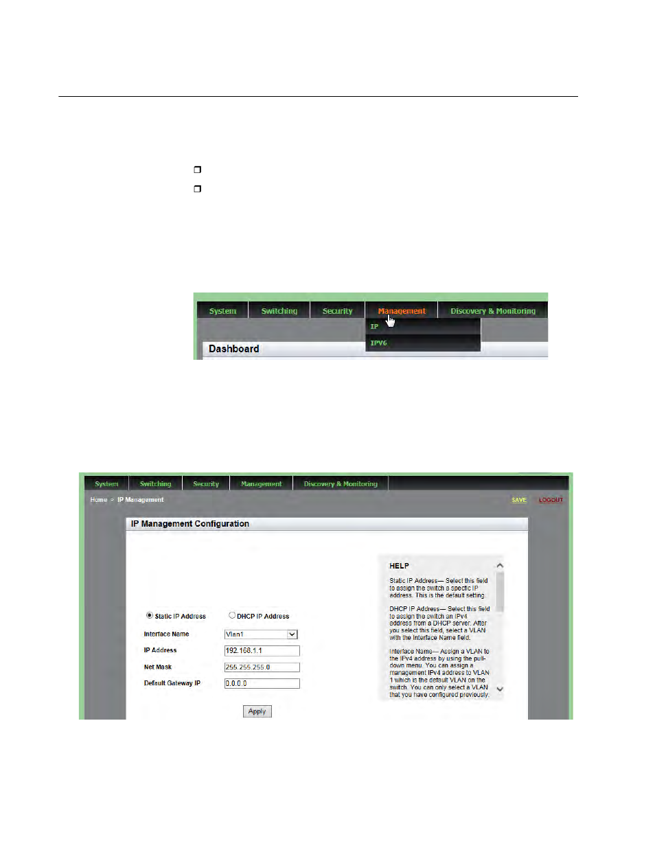 Assigning an ipv4 address, Assigning a static ipv4 address | Allied Telesis AT-9000 Series User Manual | Page 200 / 258