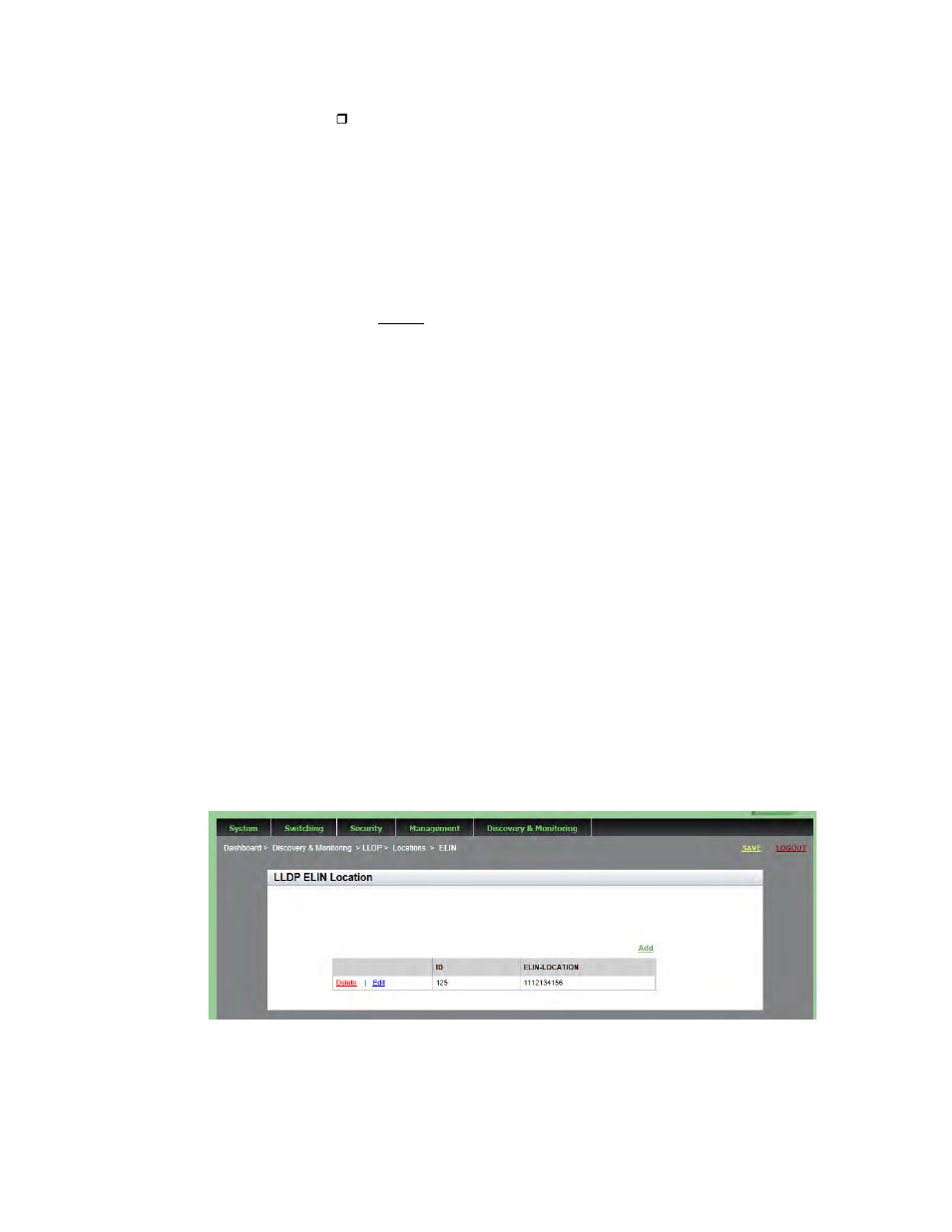 Creating an elin location | Allied Telesis AT-9000 Series User Manual | Page 217 / 258