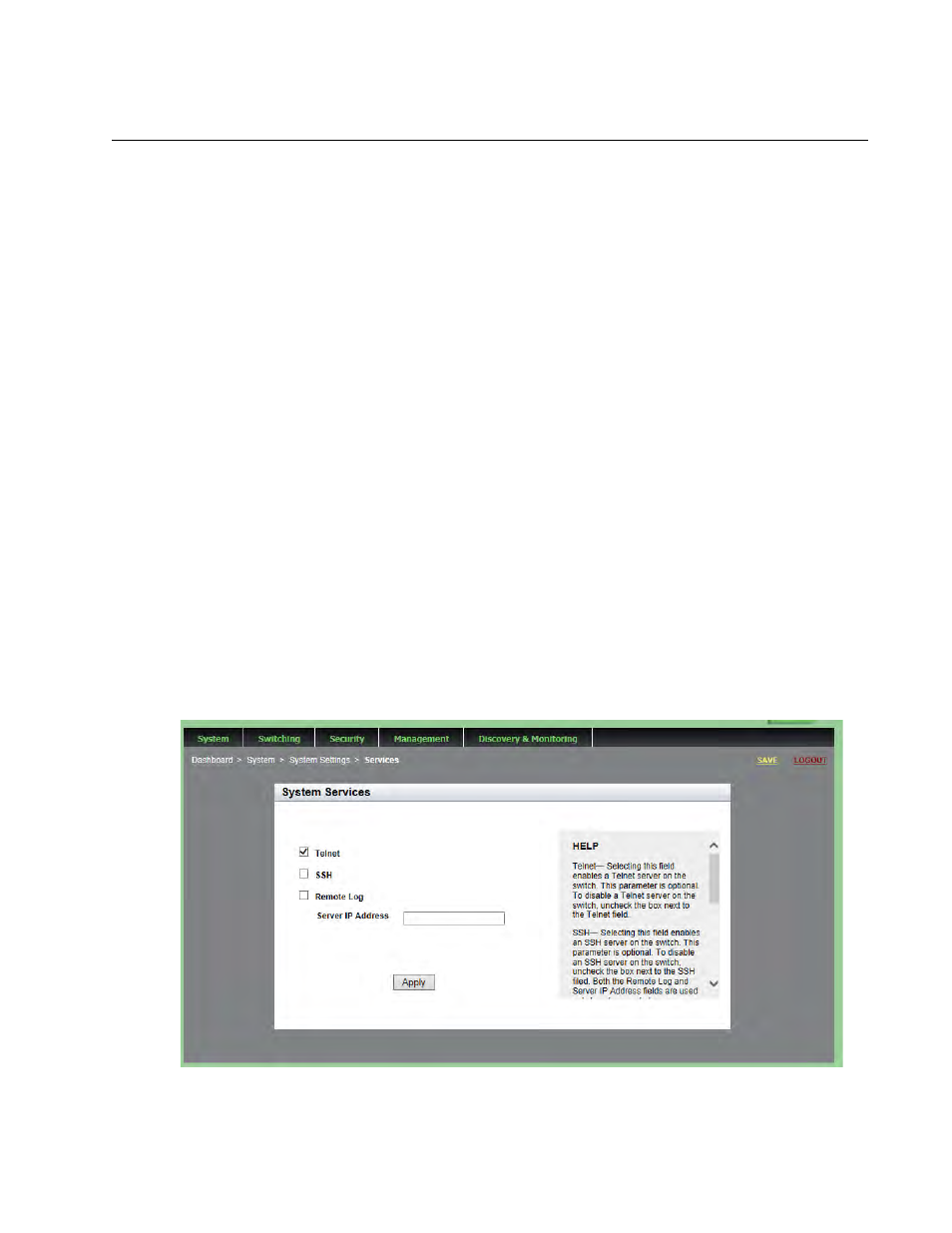 Setting a telnet or ssh server | Allied Telesis AT-9000 Series User Manual | Page 37 / 258