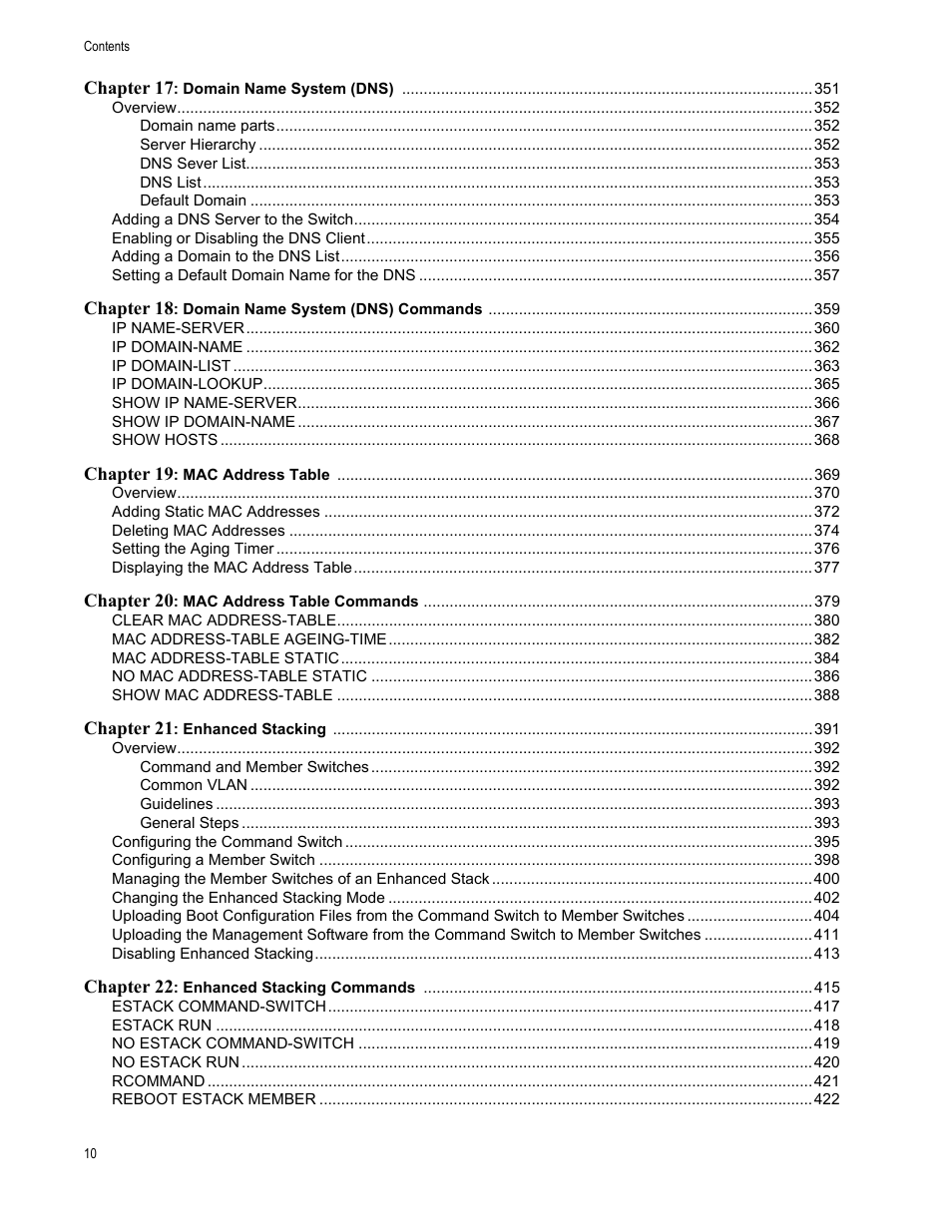 Allied Telesis AT-FS970M Series User Manual | Page 10 / 1938