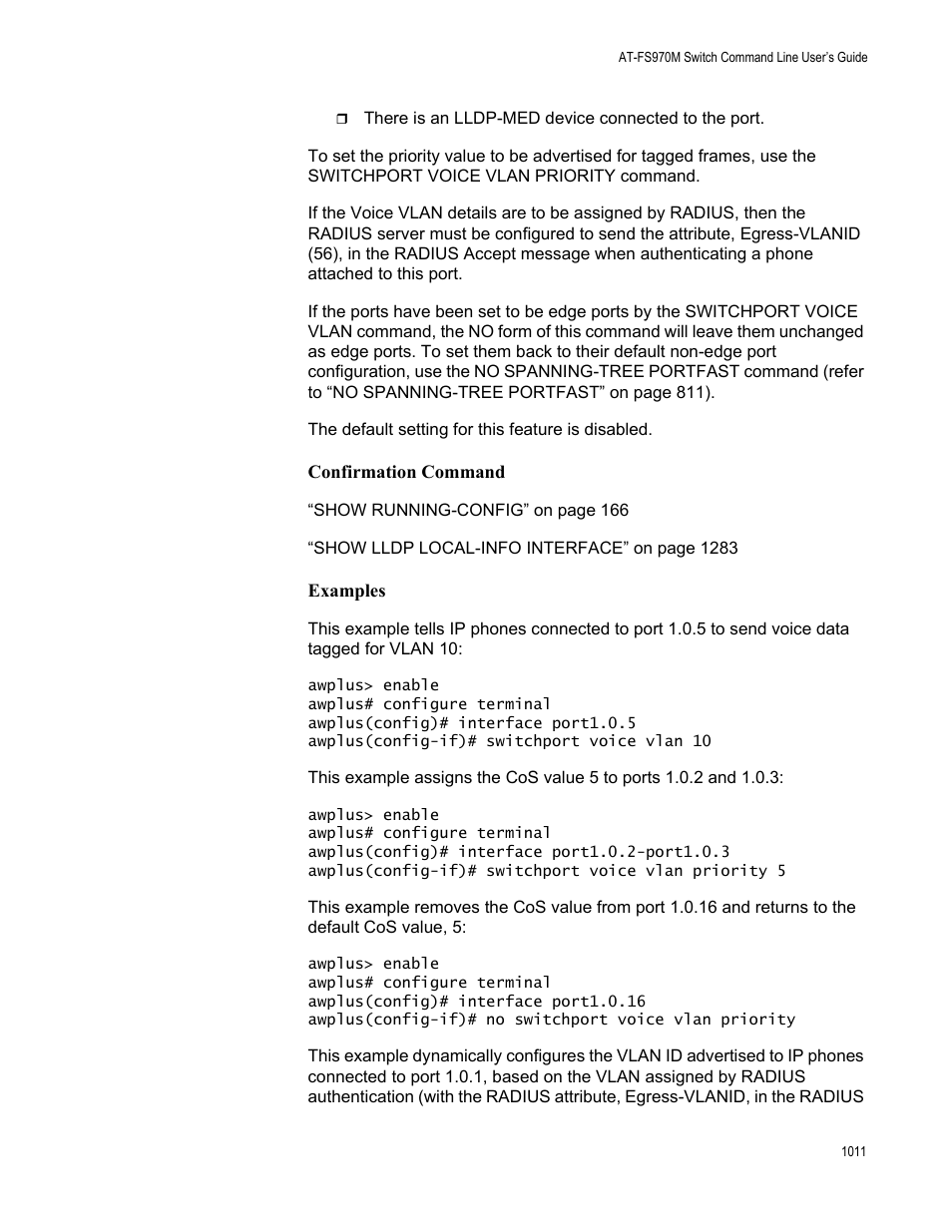 Allied Telesis AT-FS970M Series User Manual | Page 1011 / 1938