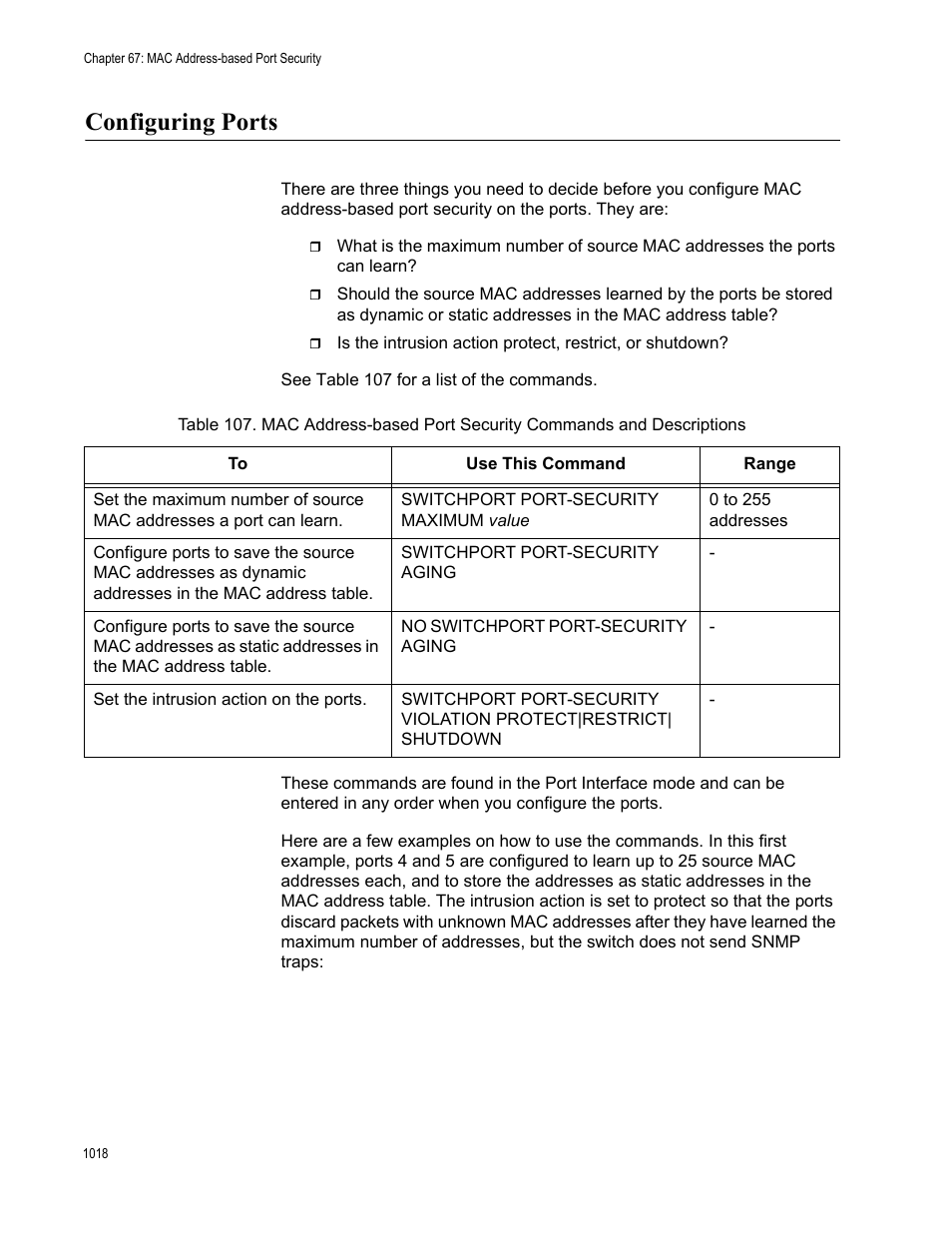 Configuring ports 8, Configuring ports | Allied Telesis AT-FS970M Series User Manual | Page 1018 / 1938